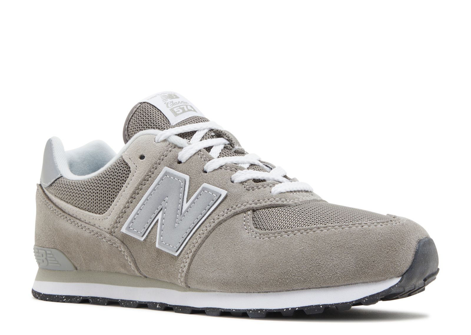 New Balance 574 Big Kid Wide 'Core Pack - Grey White'