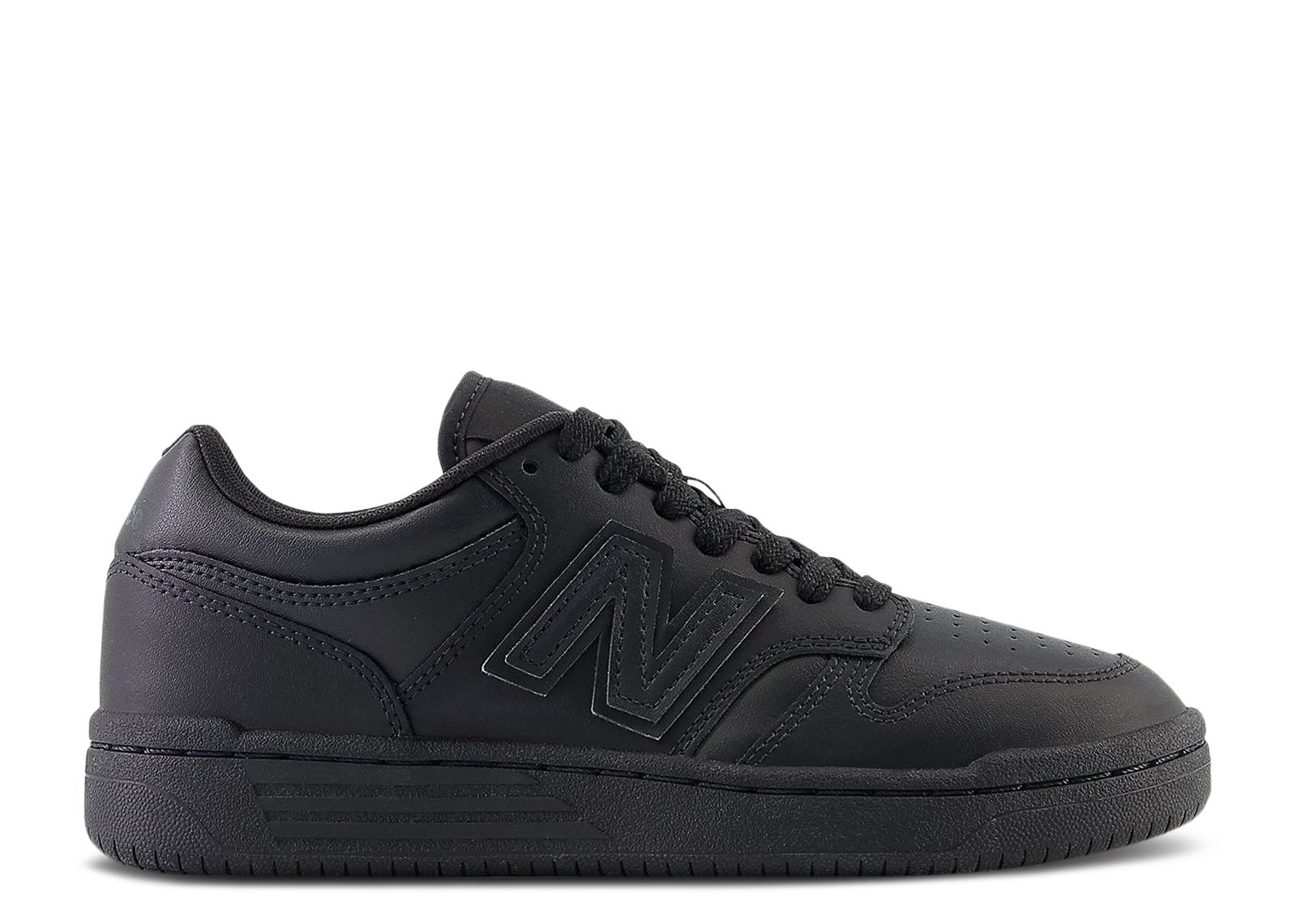New Balance 480 Big Kid 'Triple Black'