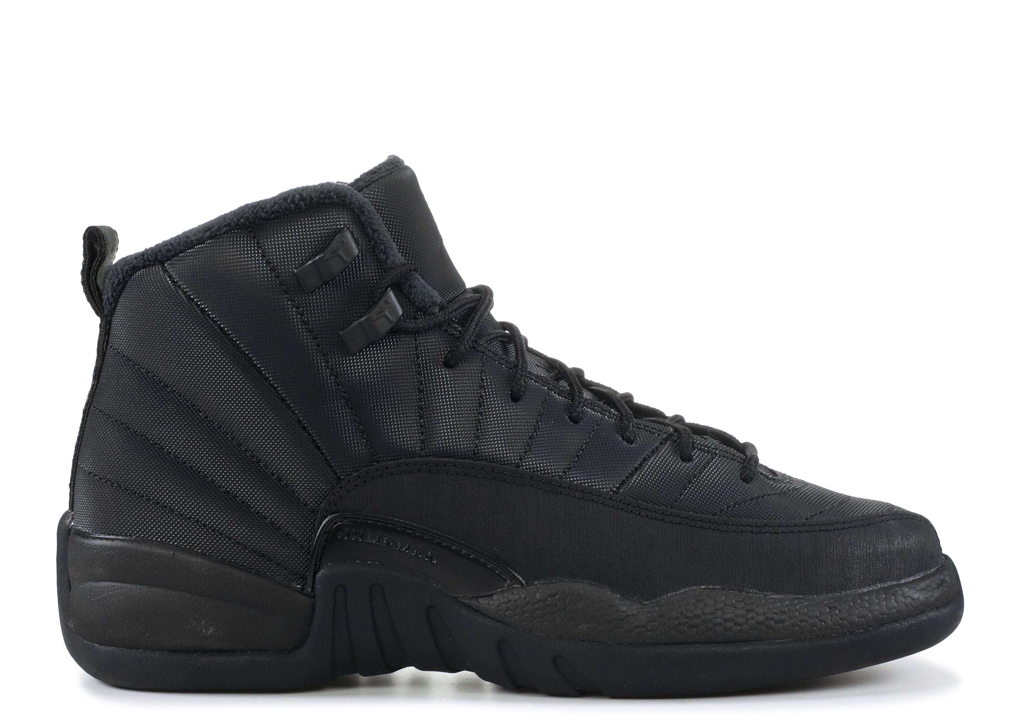Jordan 12 Retro Winterized GS 'Triple Black'