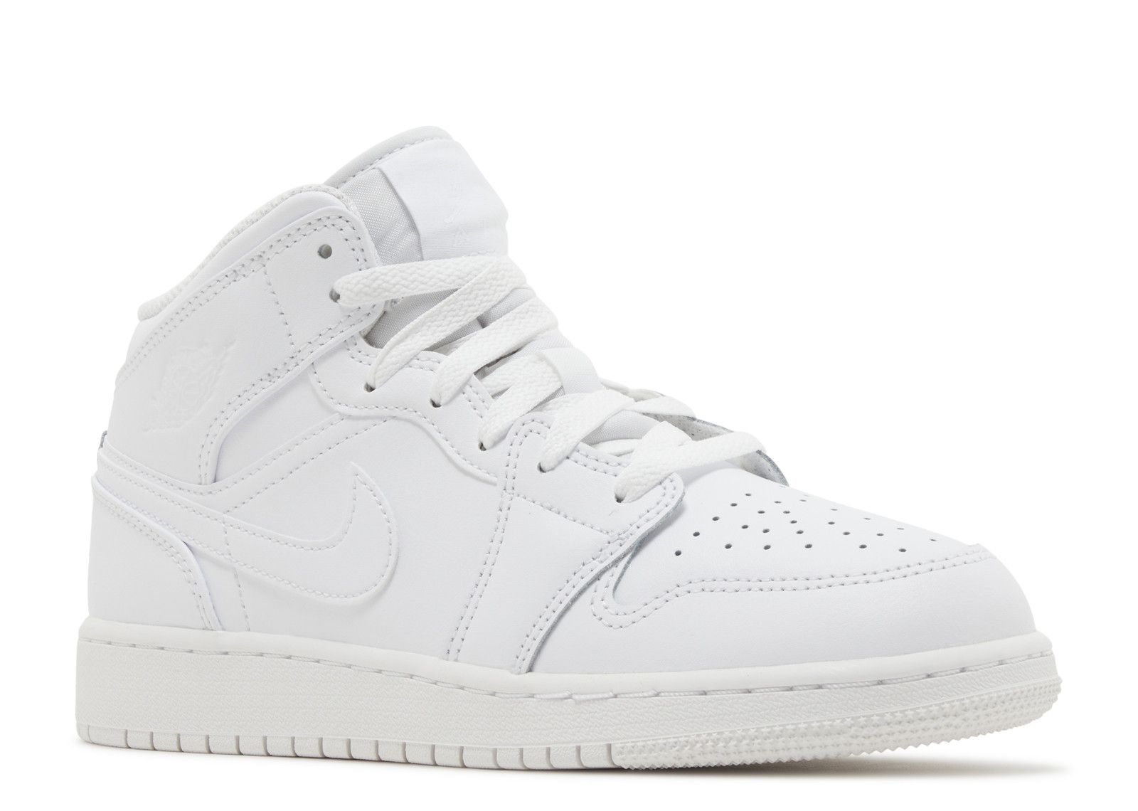 Jordan 1 Mid GS 'Triple White' 2023