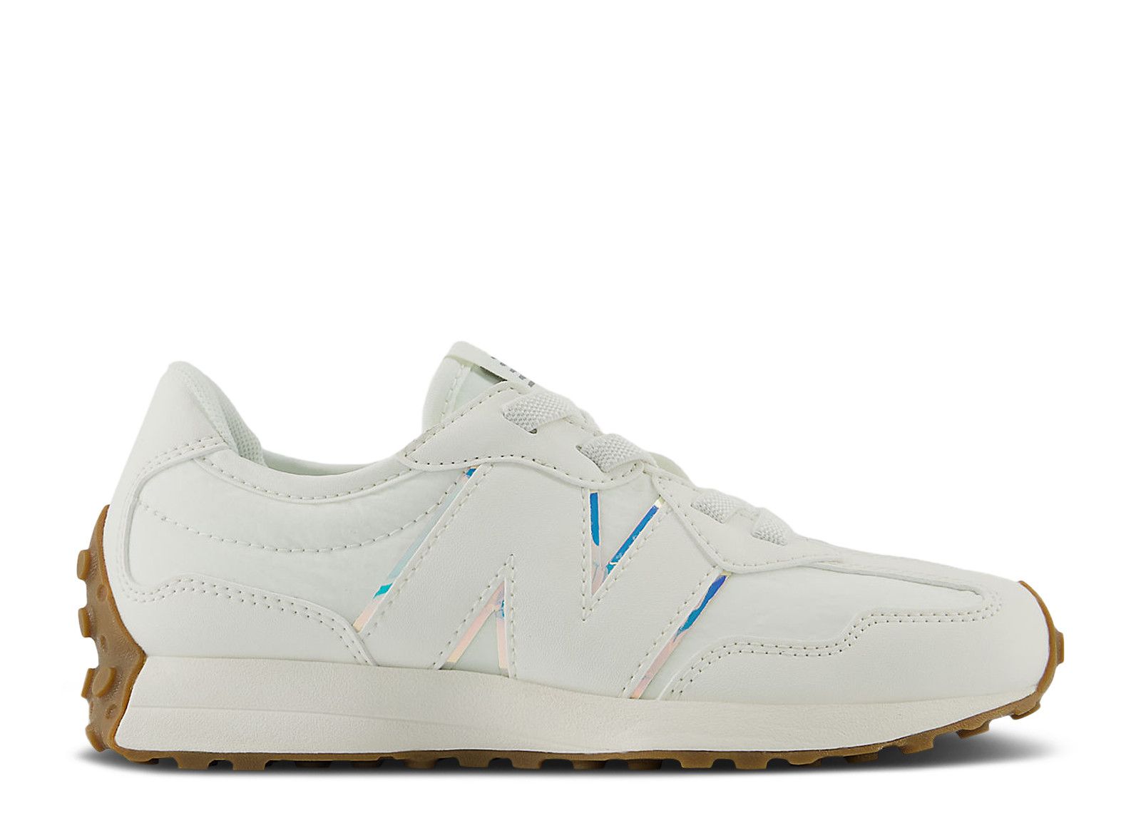 New Balance 327 Little Kid Wide 'Sea Salt Iridescent Gum'