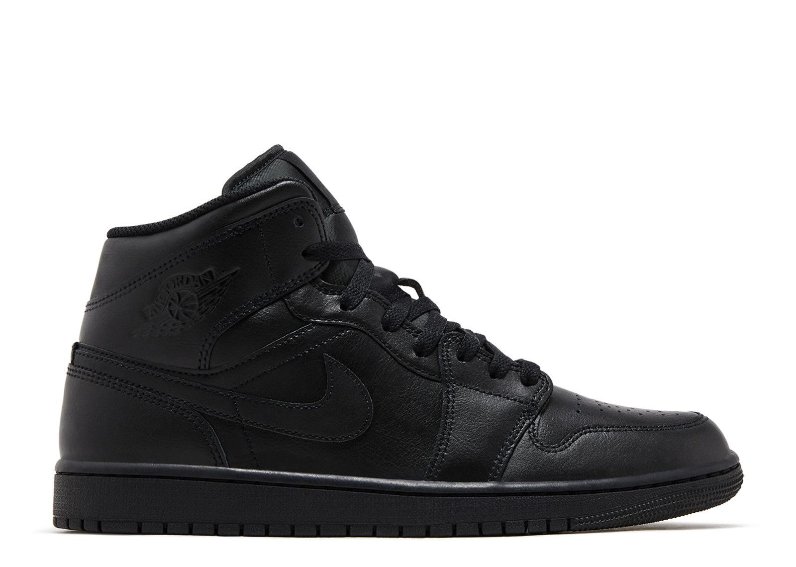 Jordan 1 Mid 'Triple Black' 2022