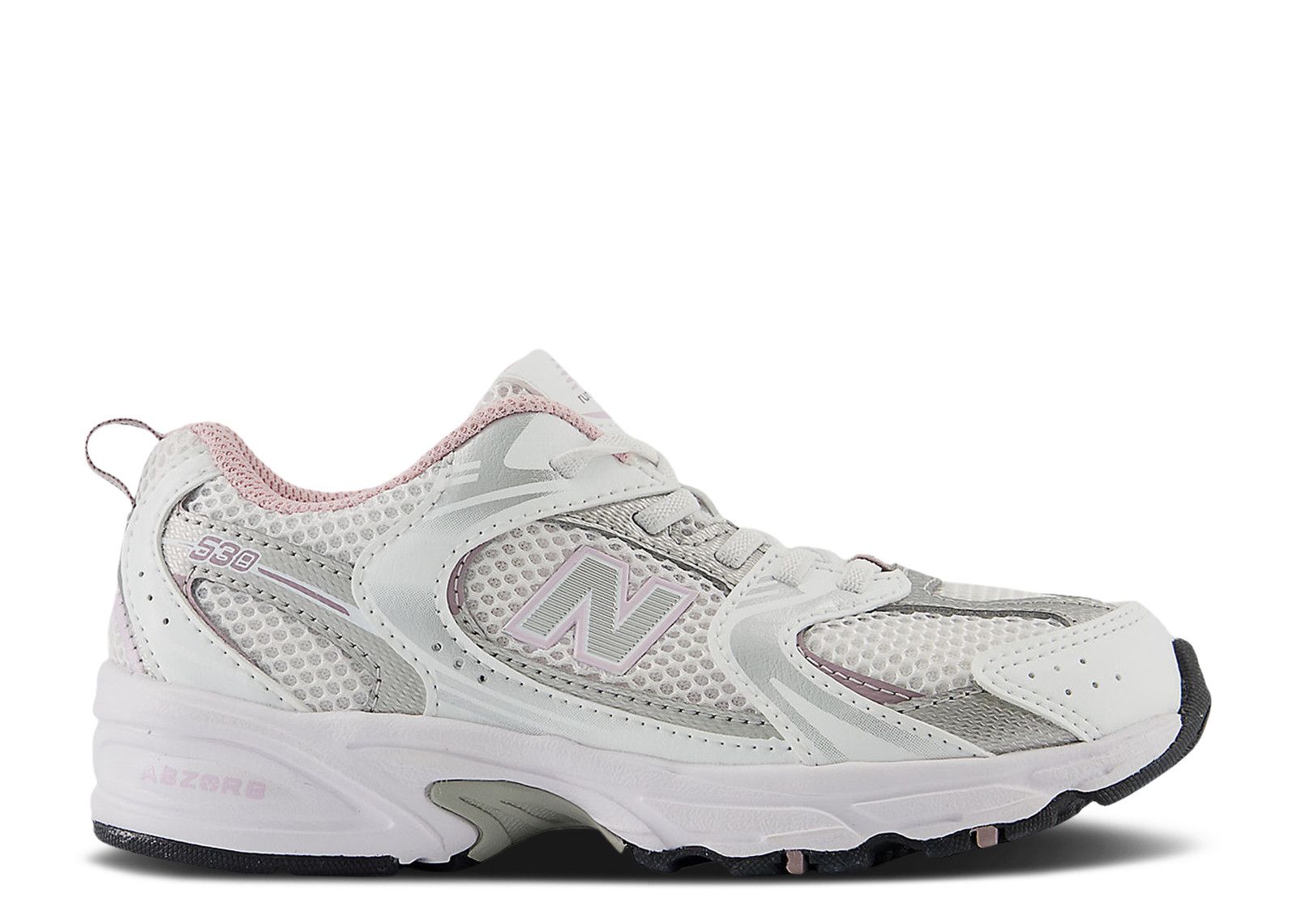 New Balance 530 Bungee Little Kid Wide 'White Mid Century Pink'
