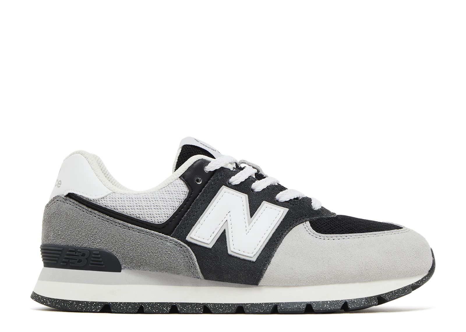 New Balance 574 Big Kid 'Blacktop White'
