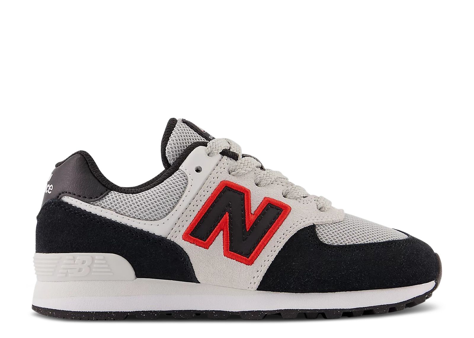 New Balance 574 Little Kid 'Black Nimbus Cloud Red'