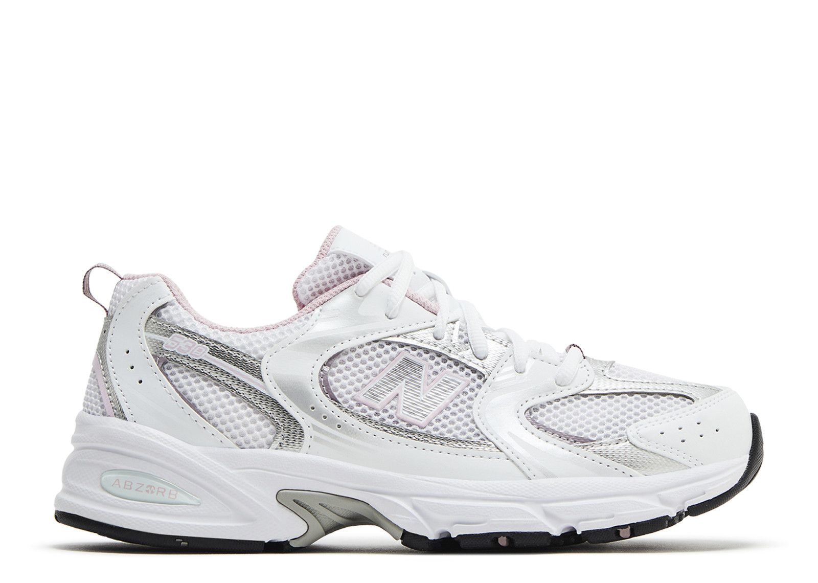 New Balance 530 Big Kid 'White Mid Century Pink'
