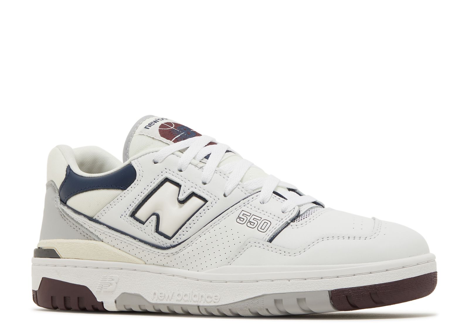 New Balance 550 'White Indigo Burgundy'