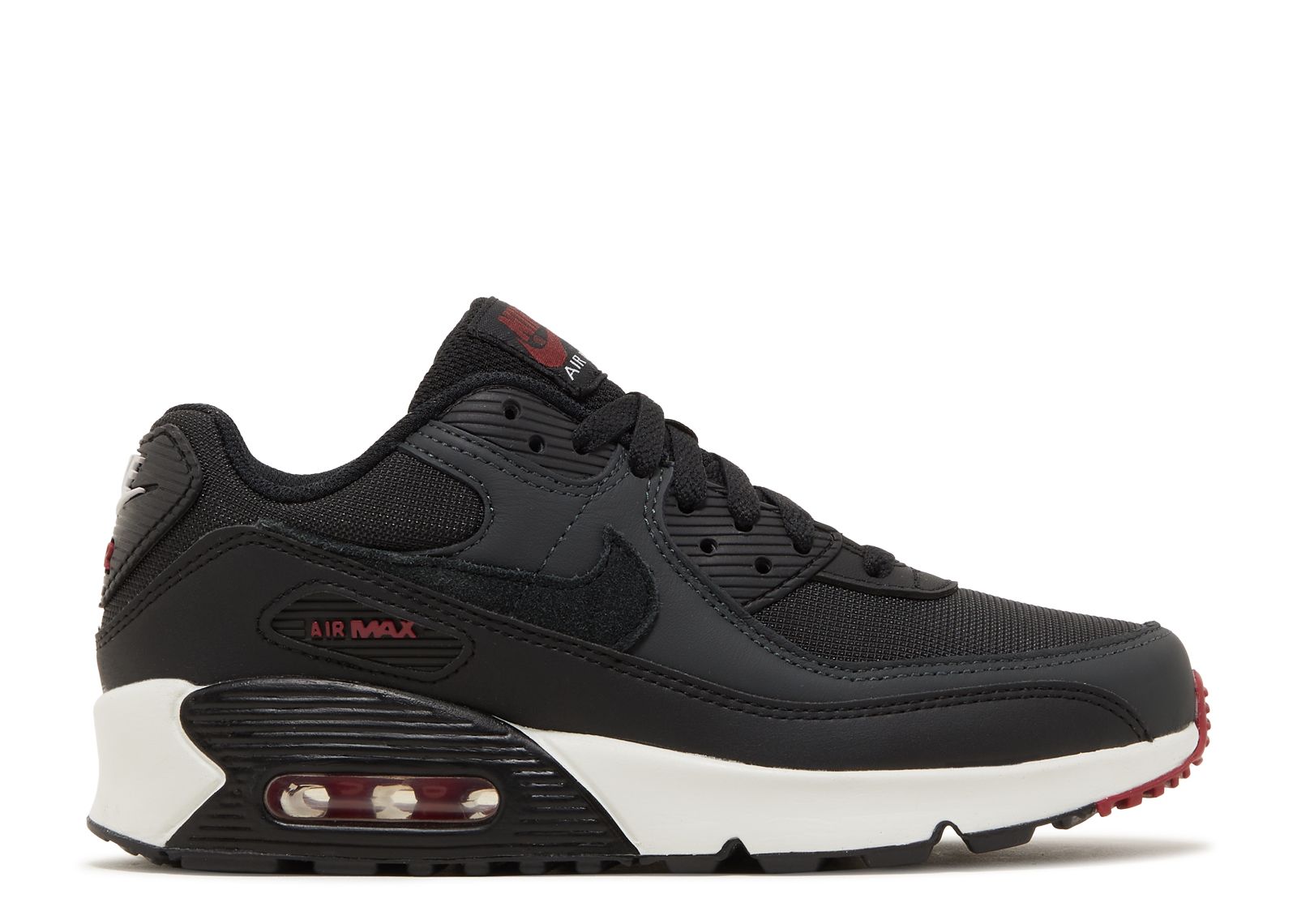 Air Max 90 Leather GS 'Anthracite Team Red'