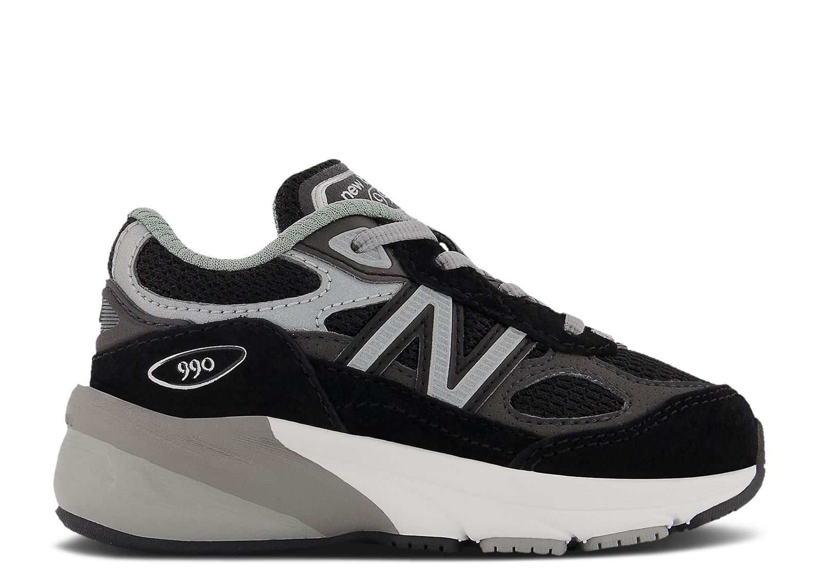 New Balance 990v6 Toddler 'Black Silver'