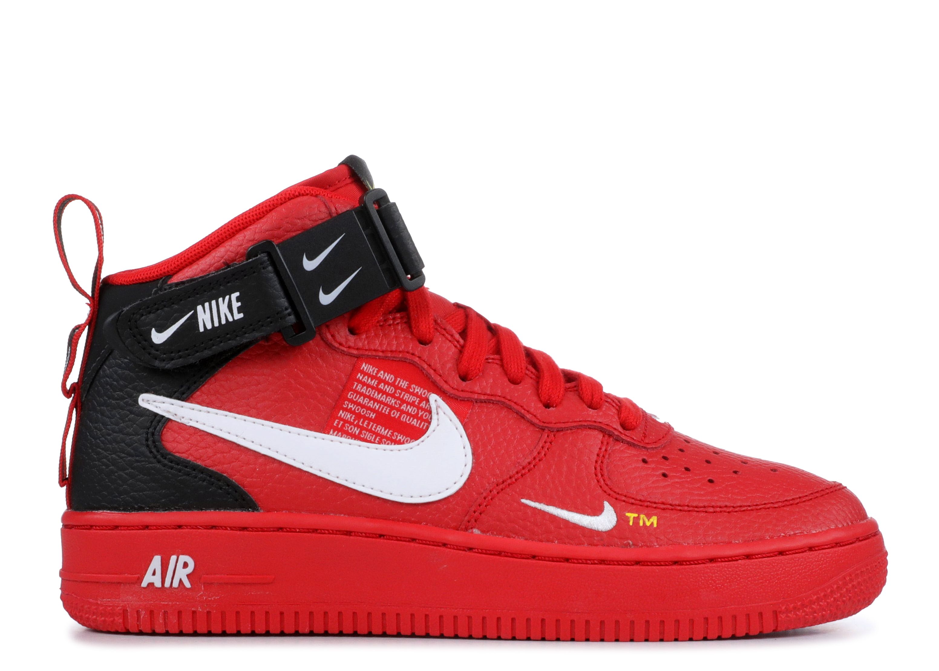 Air Force 1 Mid LV8 GS 'University Red'