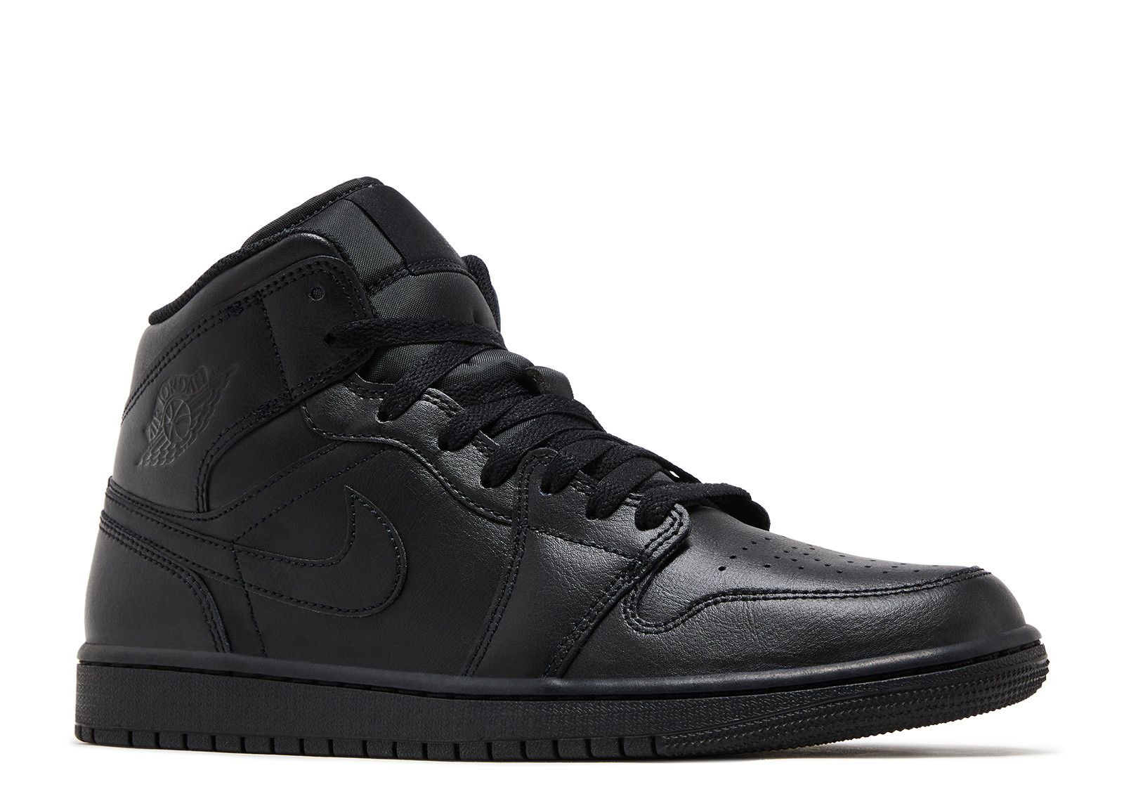 Jordan 1 Mid 'Triple Black' 2022