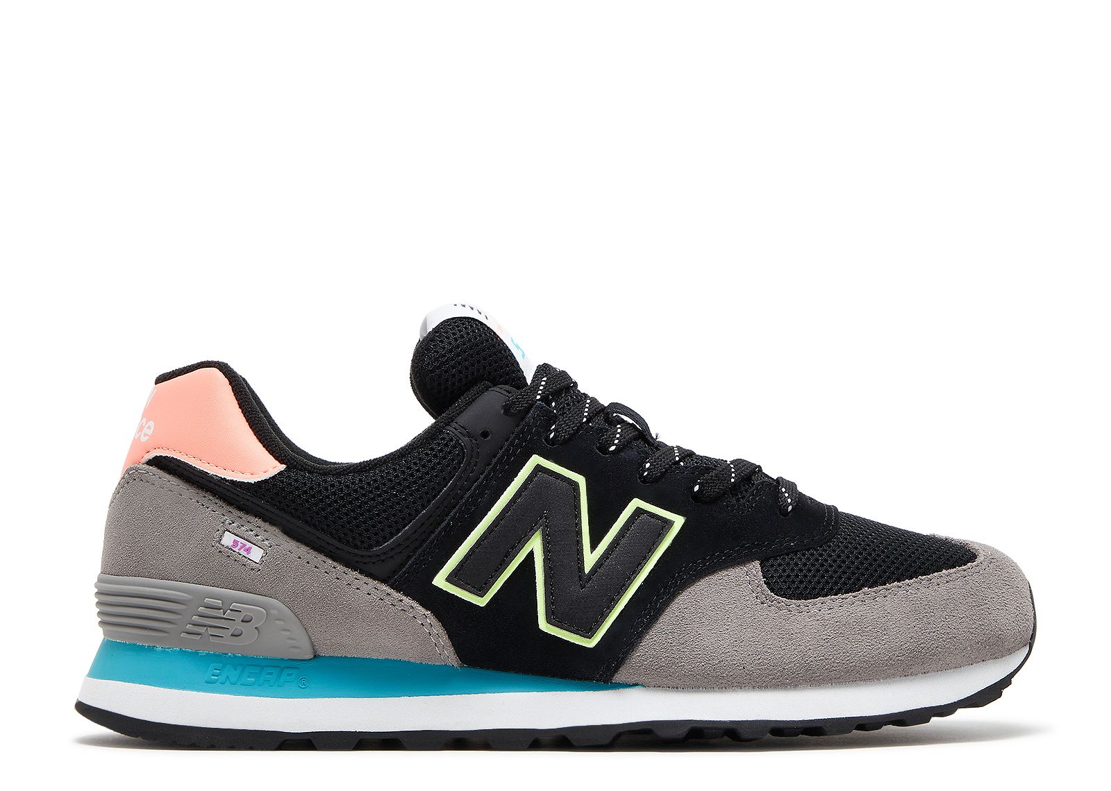 New Balance 574 'Black Paradise Pink'