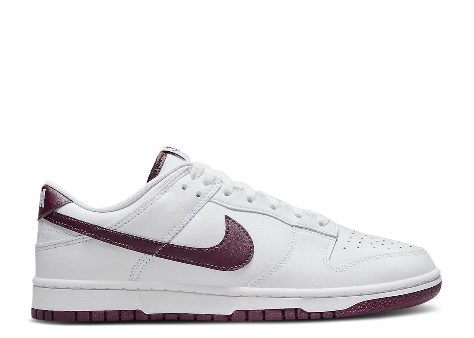 Dunk Low 'White Night Maroon'