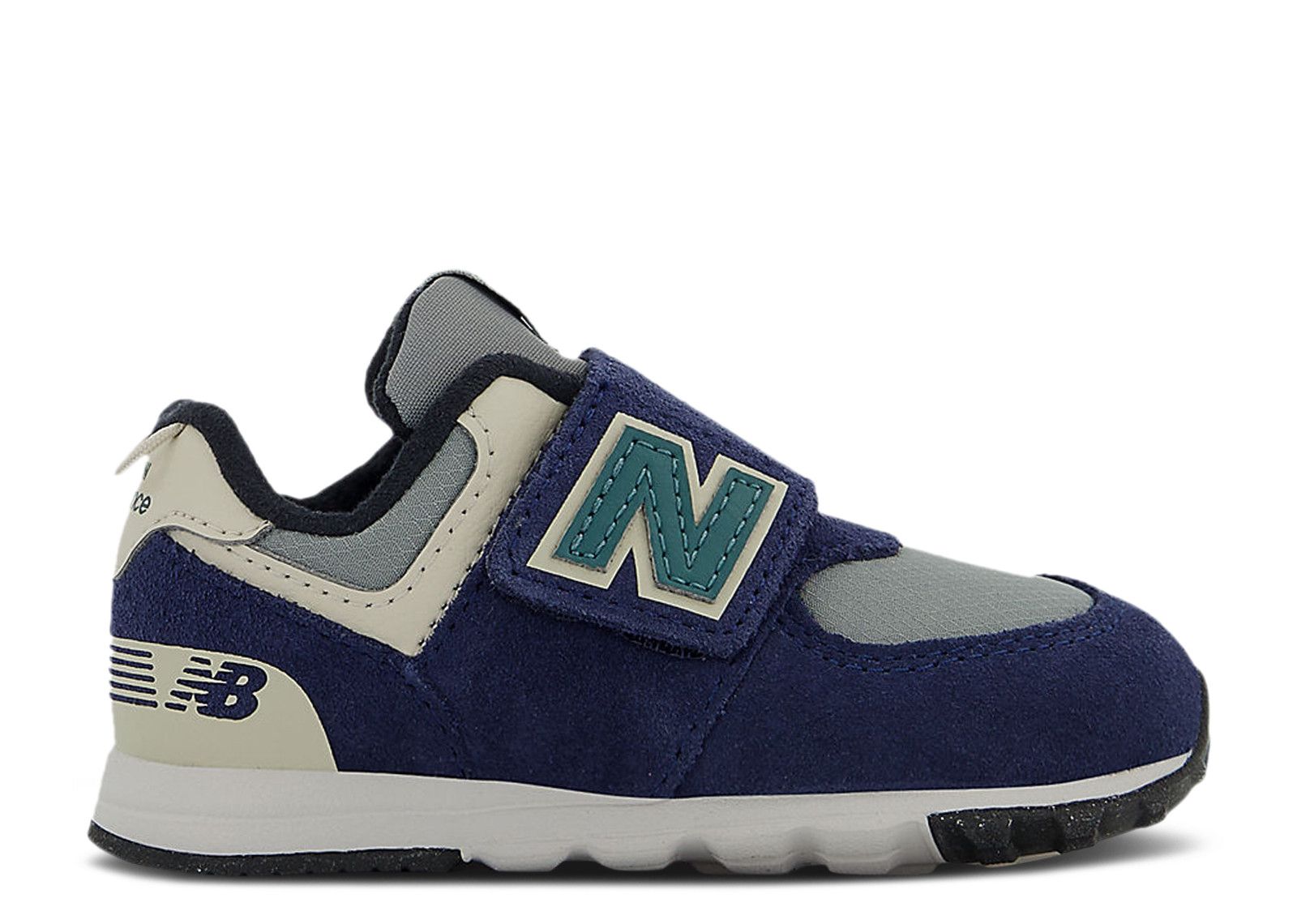 New Balance 574 New-B Hook & Loop Toddler 'Navy Slate Grey'