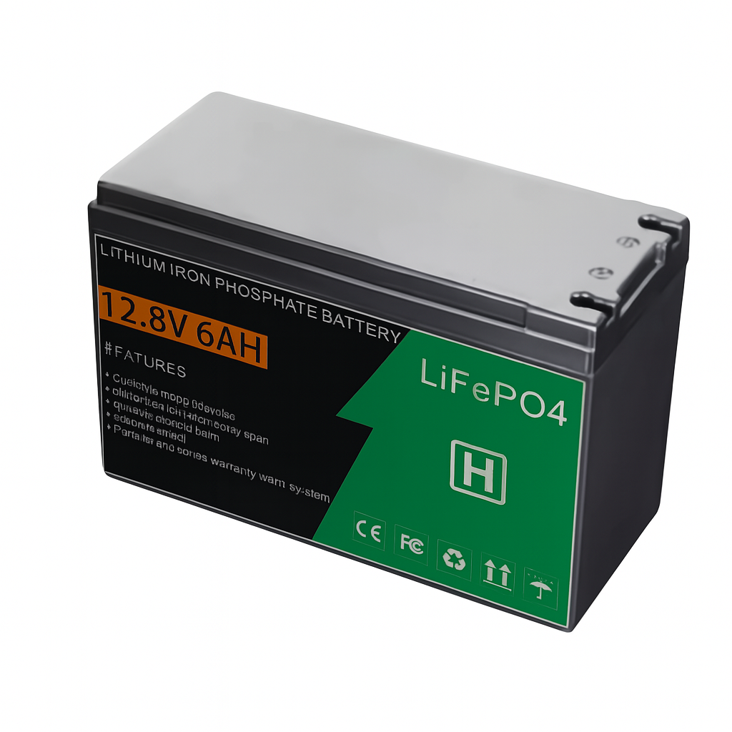 12V LiFePO4 Battery | 6AH | Rechargeable Solar Power Storage