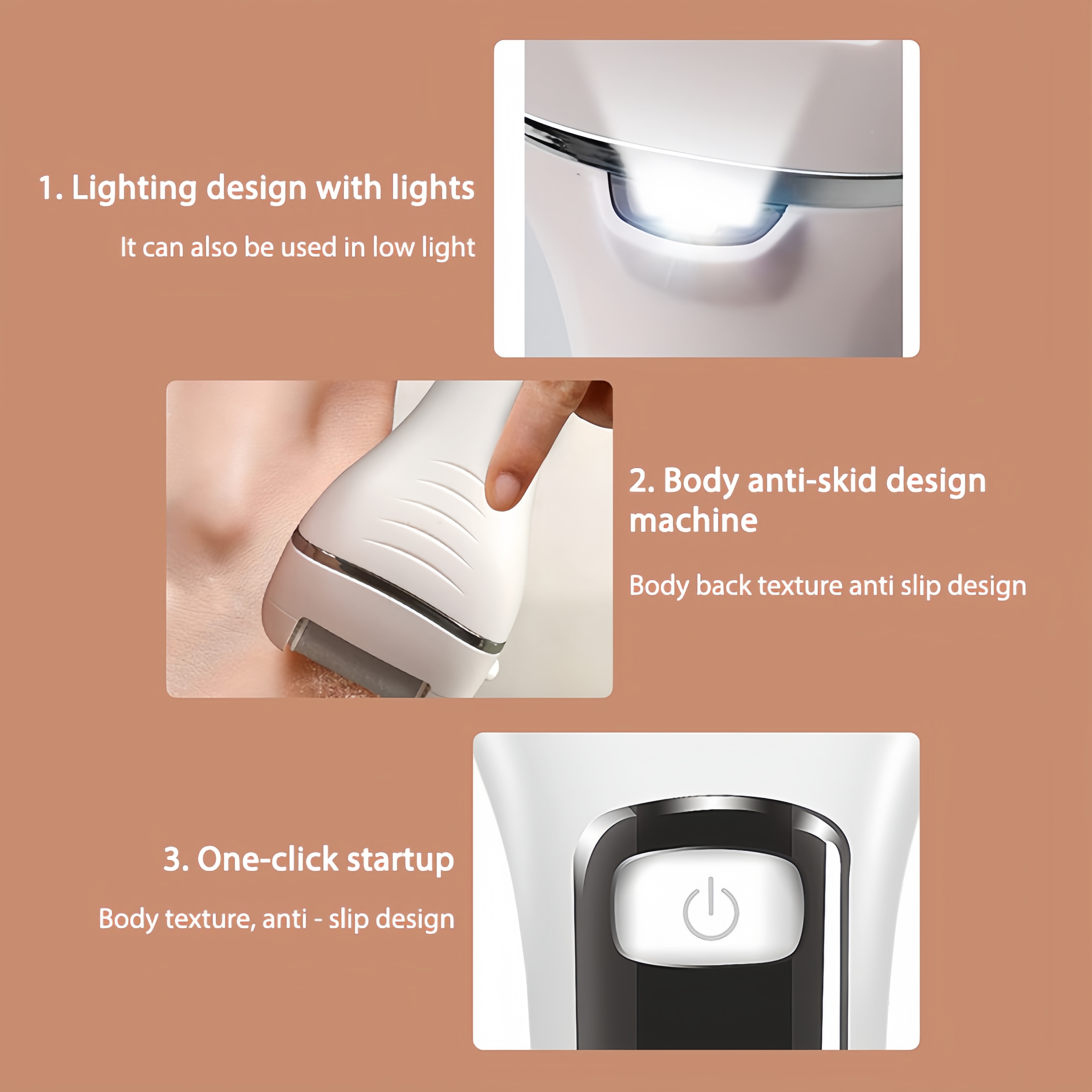 ✨ Electric Callus Remover – Smooth Feet in Seconds | 3 Rollers, LED Light, USB Rechargeable