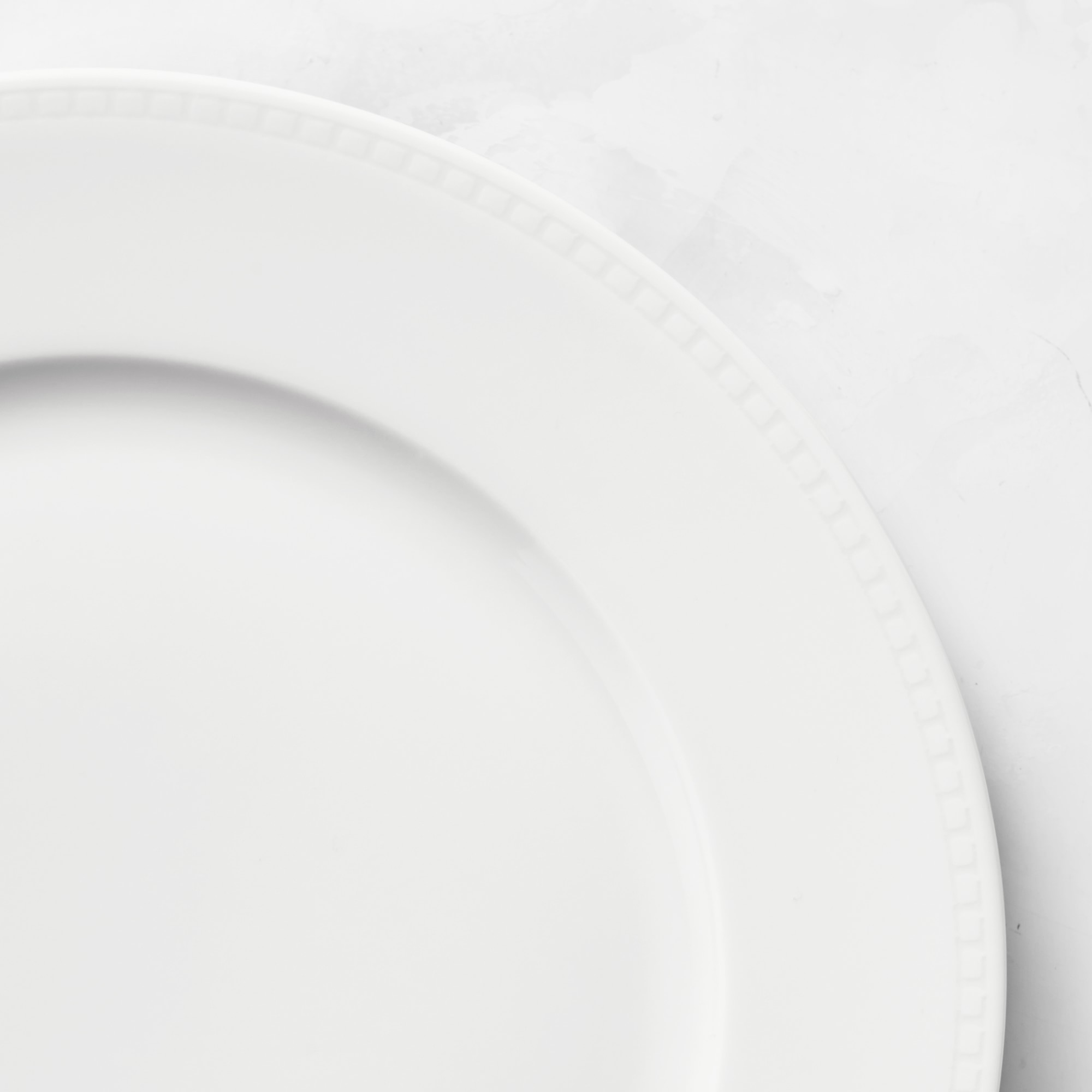 Apilco Beaded Hemstitch Dinner Plates, Set of 4