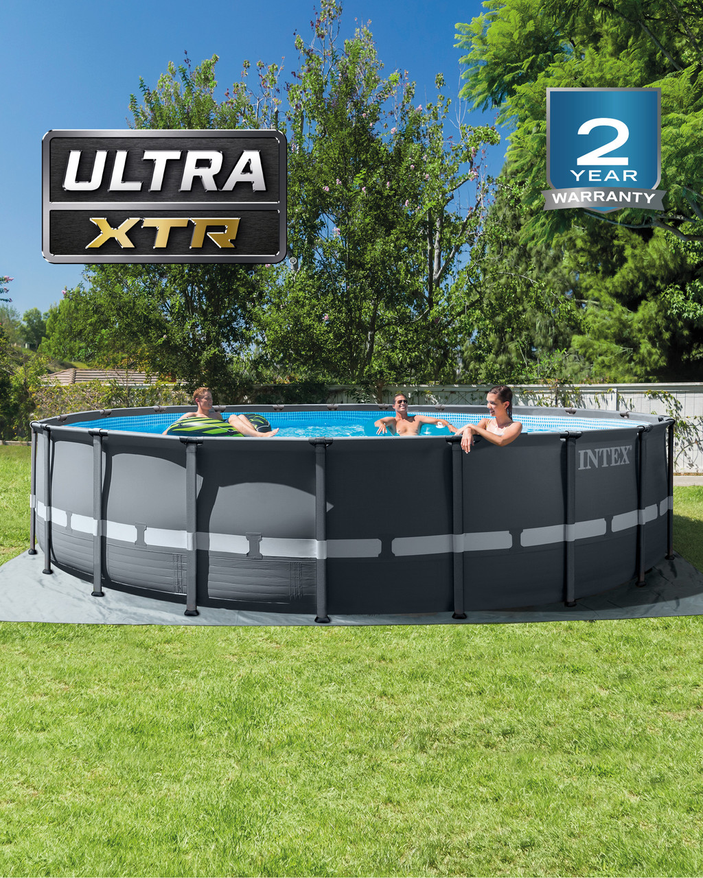 Ultra XTR® Frame Above Ground Pool w/ Sand Filter Pump - 20' x 48