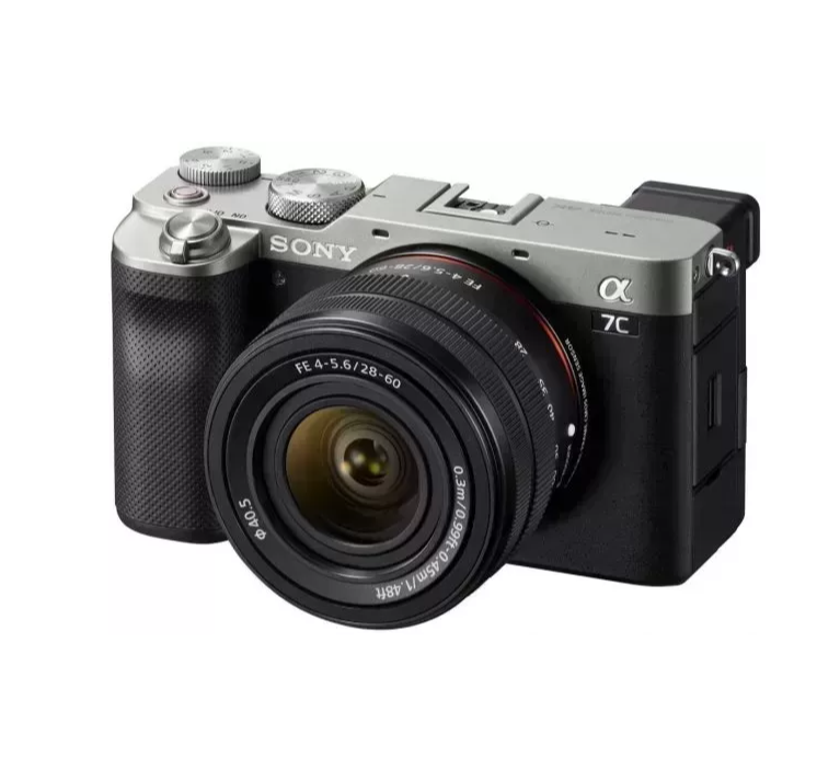 Alpha 7C Full-Frame Compact Mirrorless Camera Kit - Silver (ILCE7CL/S)