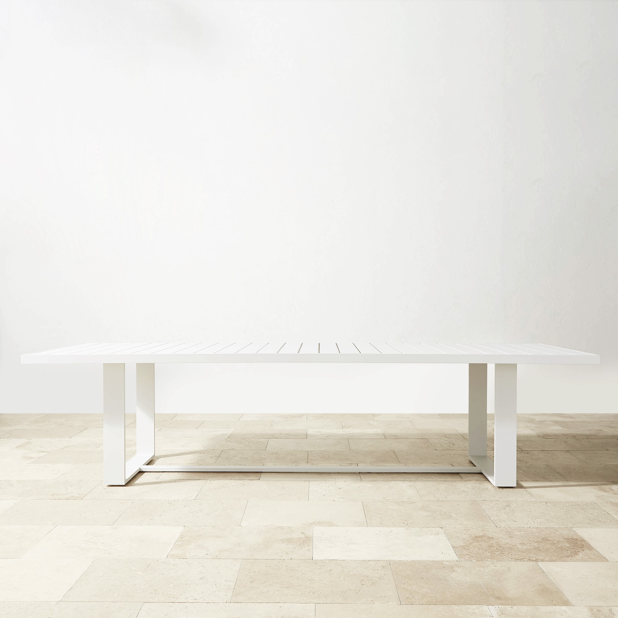 Santa Barbara White Metal Dining Table & Dining Chairs (84