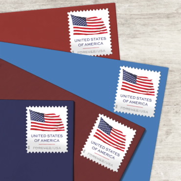 🇺🇸👏Limited Stock! USA 2017~2024 Flag Stamps - Perfect for Mail, Collectors, Gifting, Small Business & Weddings1 Roll=100 stamps