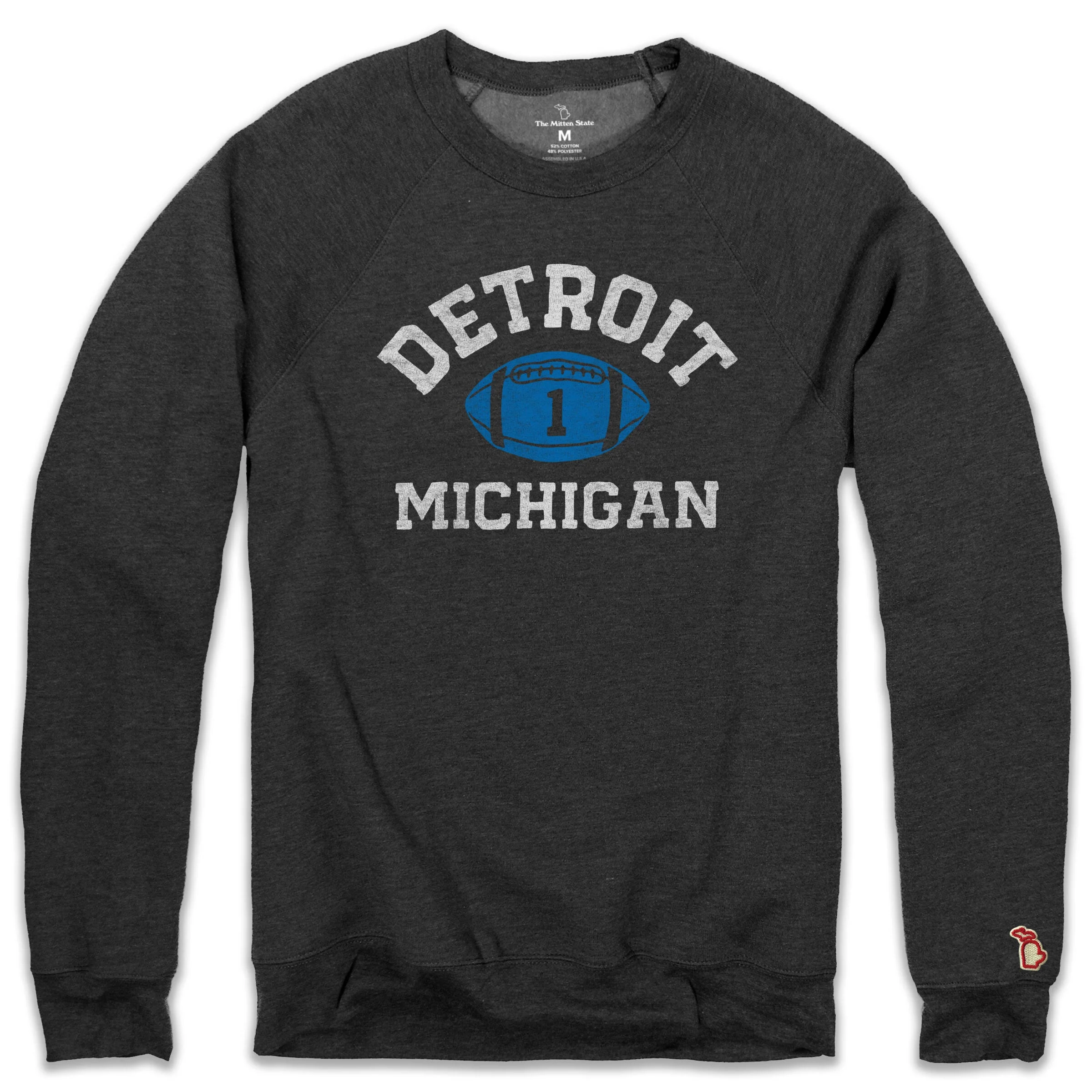 DETROIT - NO. 1 FOOTBALL FLEECE SWEATSHIRT (UNISEX)
