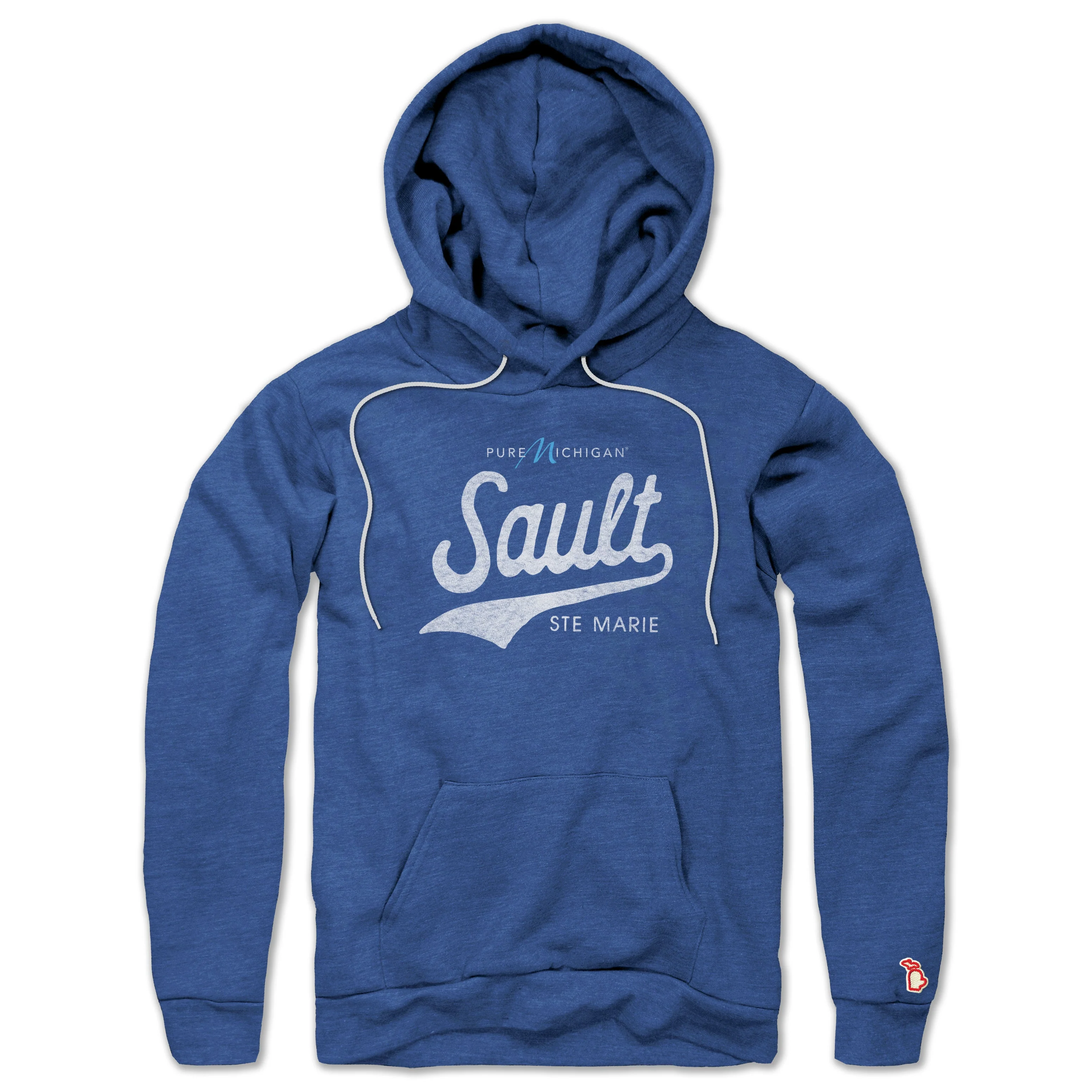 PURE MICHIGAN - SAULT STE. MARIE SCRIPT ALL SEASON HOODIE (UNISEX)