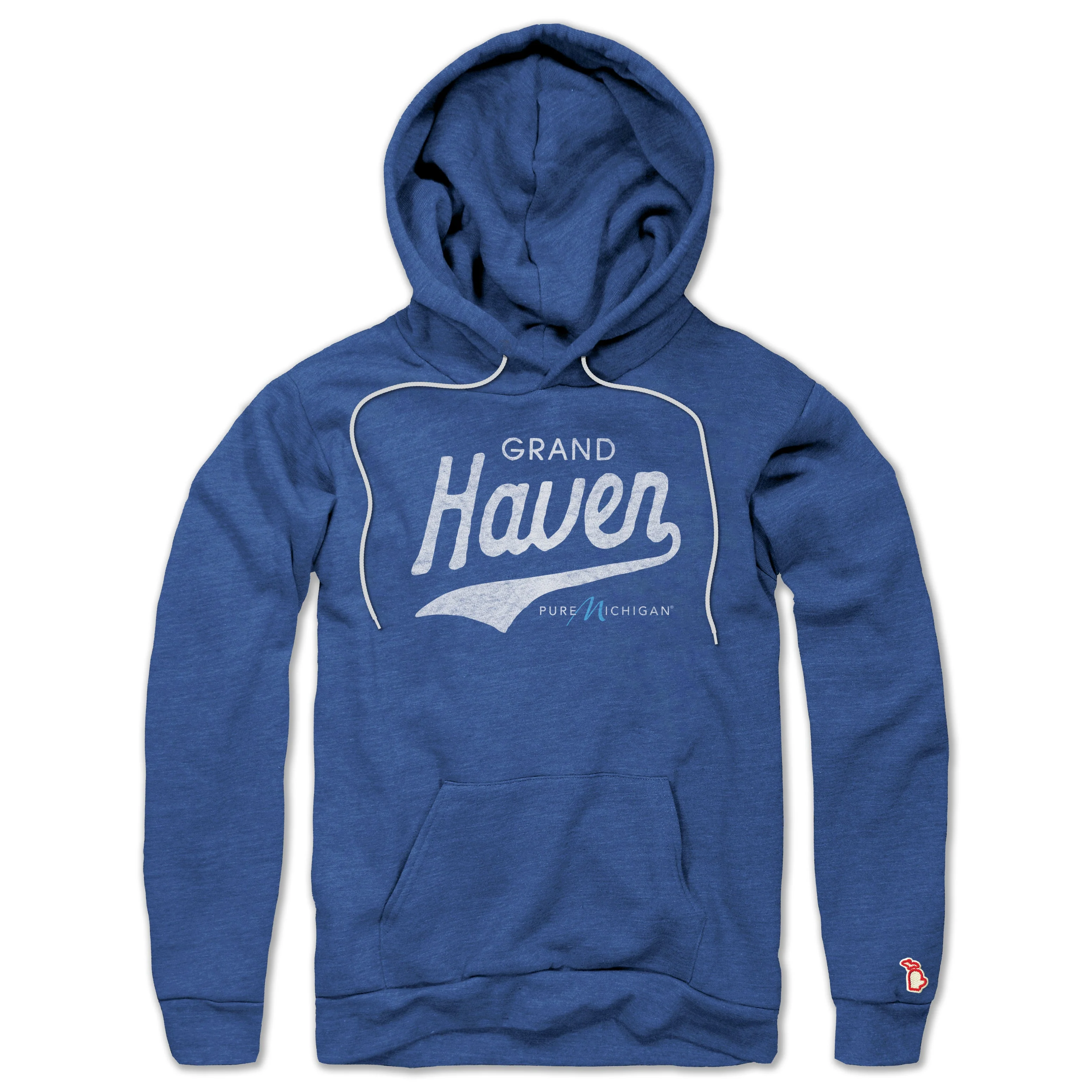 PURE MICHIGAN - GRAND HAVEN SCRIPT ALL SEASON HOODIE (UNISEX)