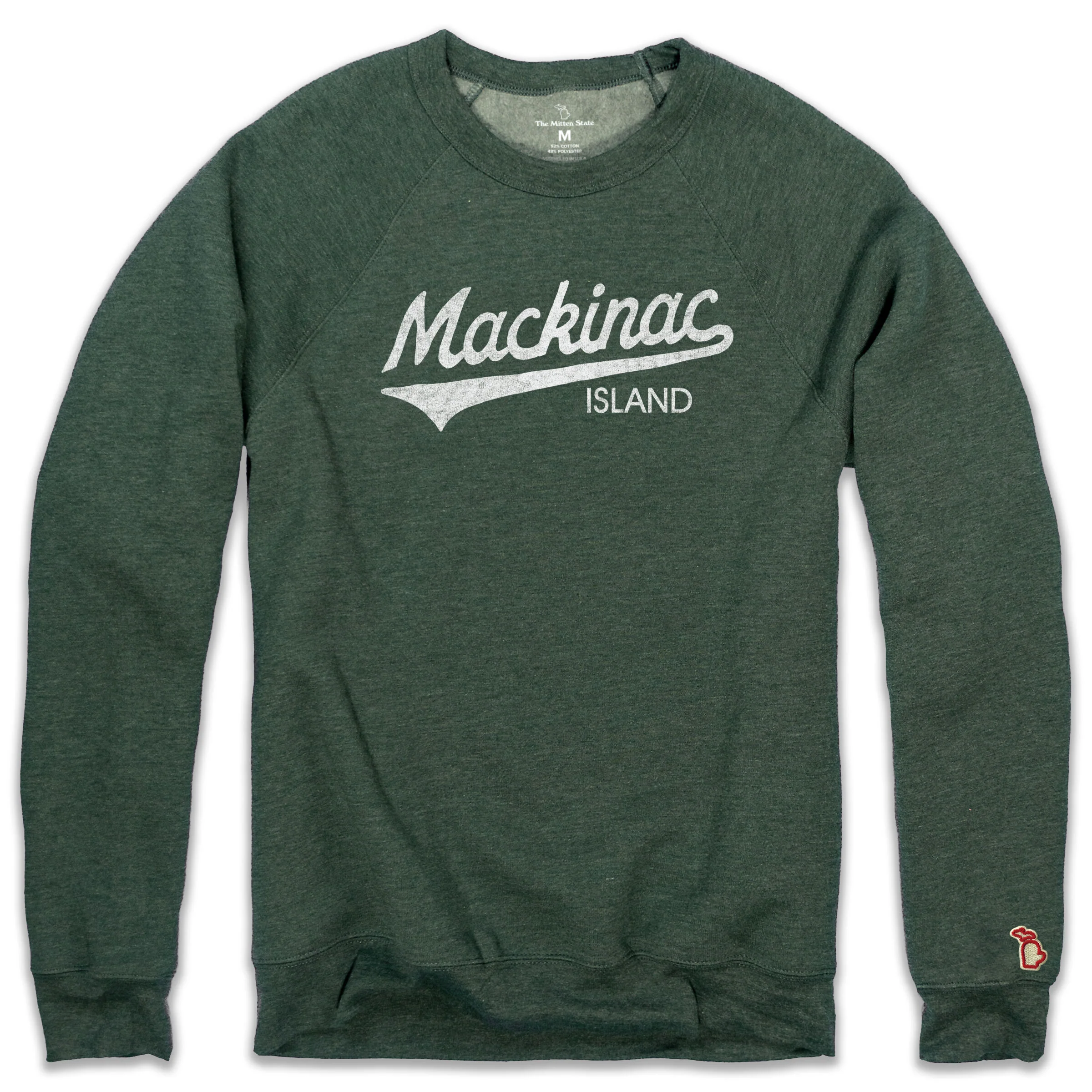 MACKINAC ISLAND SCRIPT FLEECE SWEATSHIRT (UNISEX)