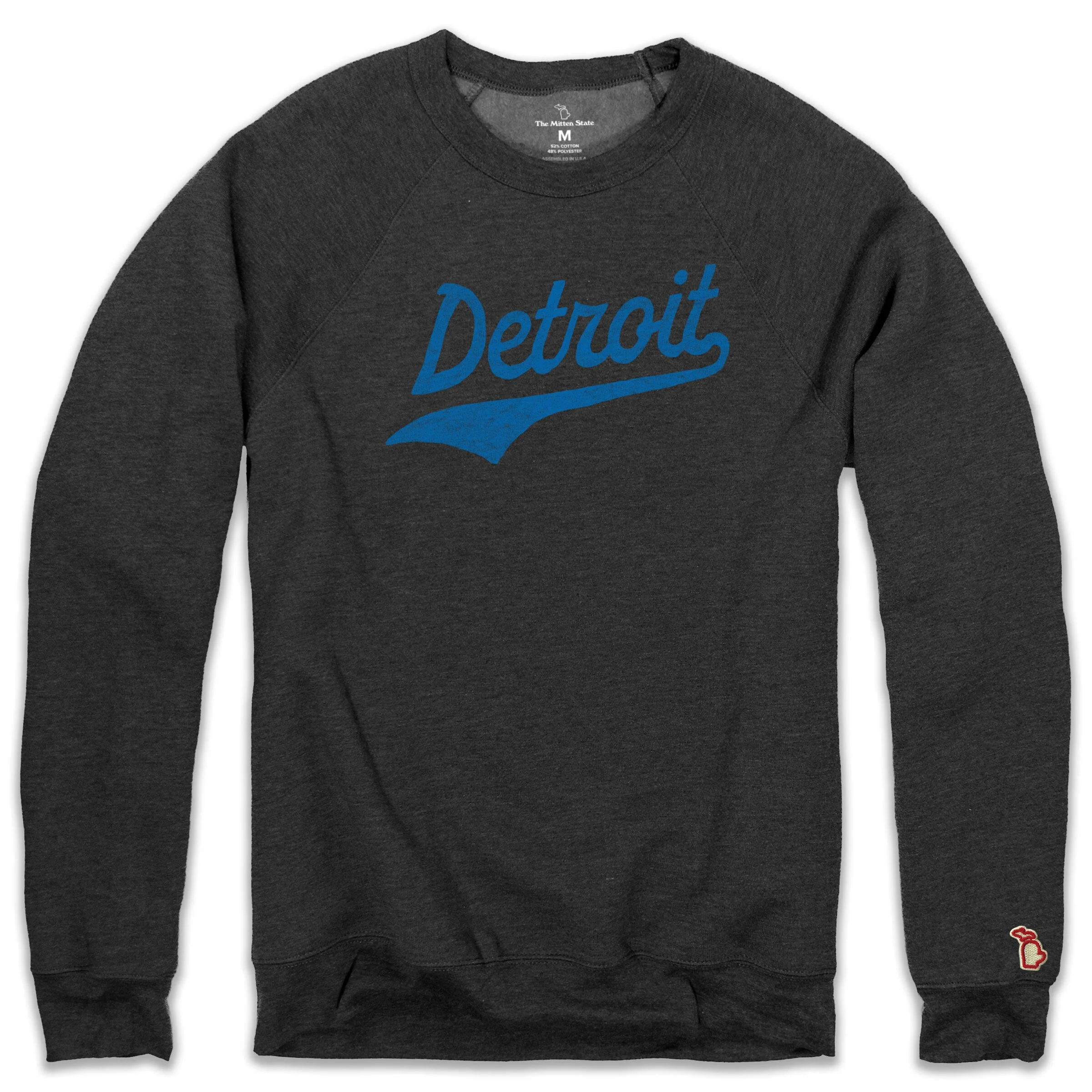 DETROIT SCRIPT - FOOTBALL FLEECE SWEATSHIRT (UNISEX)