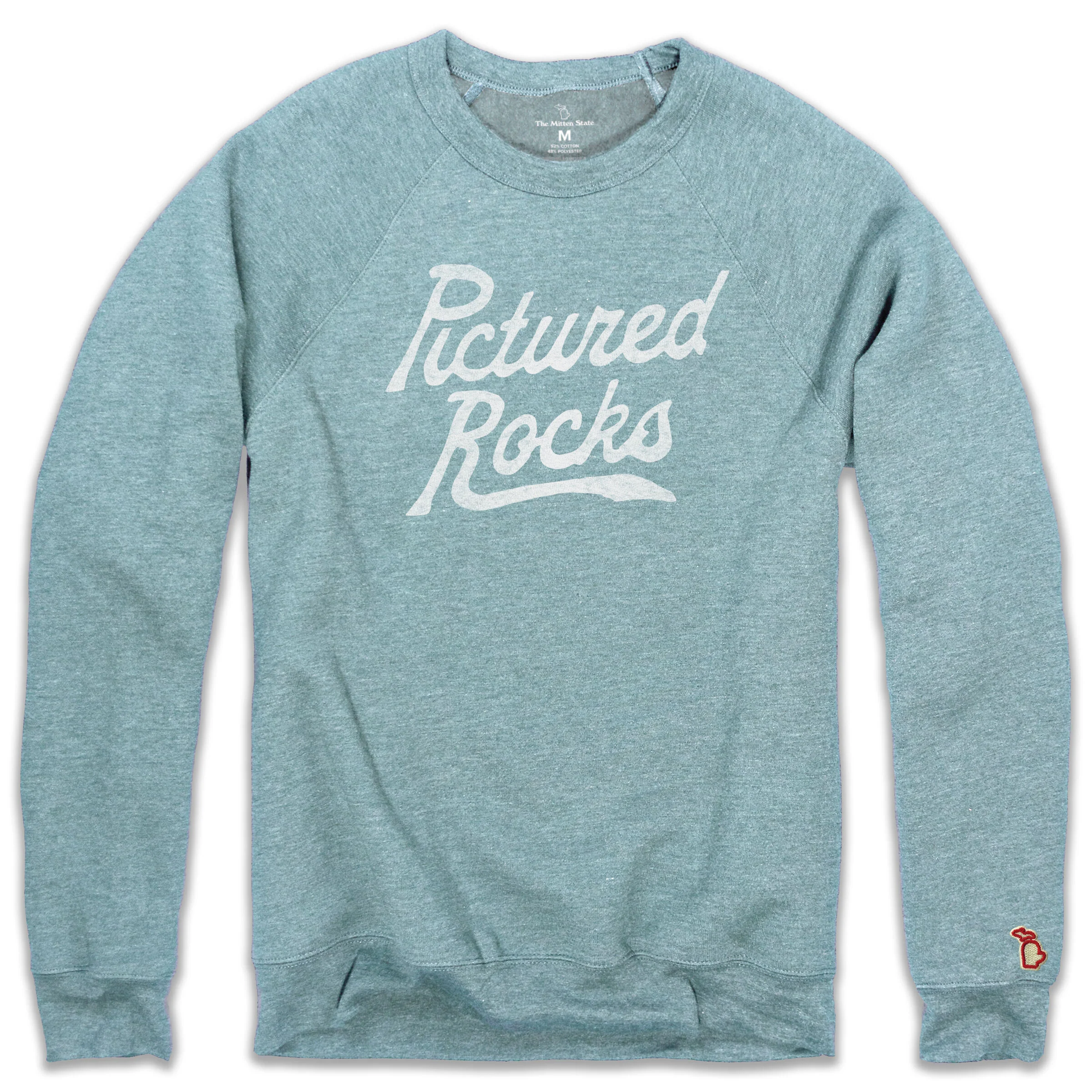 PICTURED ROCKS SCRIPT FLEECE SWEATSHIRT (UNISEX)