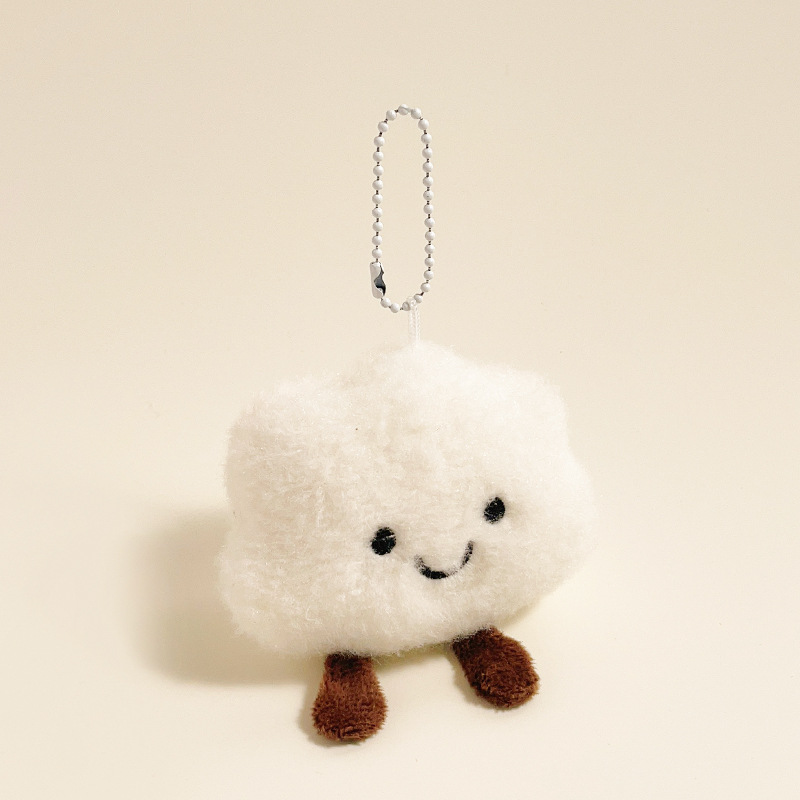 Plush Star Charm: Cute Cartoon Keychain, Small Gift & Backpack Pendant Accessory