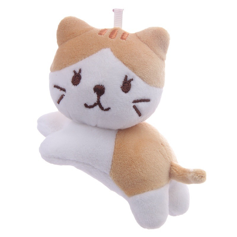 INS-Style Cartoon Cat Plush Doll: Kitten Toy & Backpack Charm