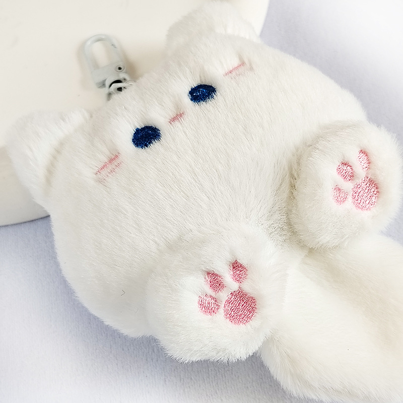 Cute Plush Kitten Doll Charm: Backpack Toy, Squeaky Pendant, Bag Keychain & Decoration