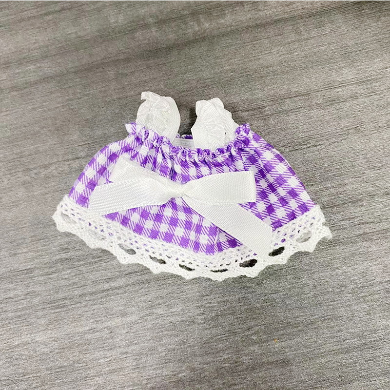 Mini Lace Dress & Plaid Dress for Dolls