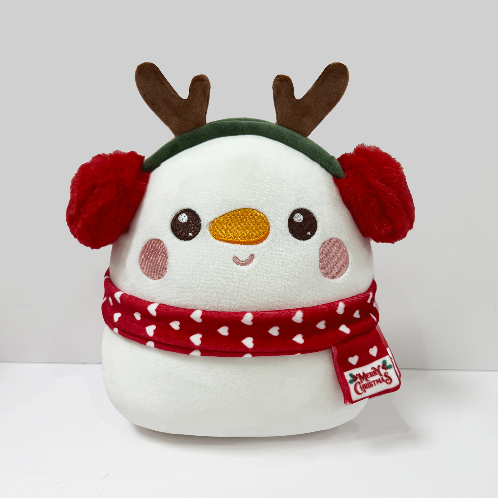 Cartoon Plush Christmas Reindeer Doll Keychain: Santa Stocking Ornament & Backpack Charm