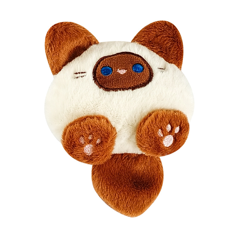 Cute Plush Kitten Doll Charm: Backpack Toy, Squeaky Pendant, Bag Keychain & Decoration