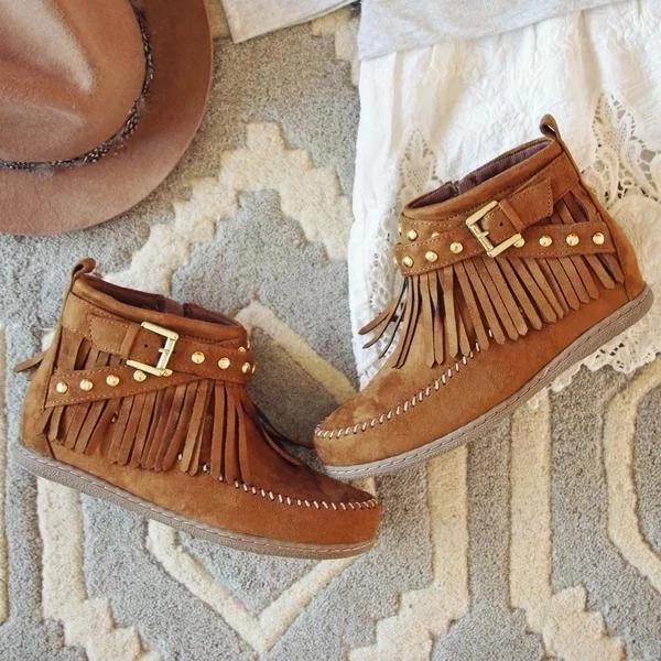 Women's casual Vintage Ankle Boots