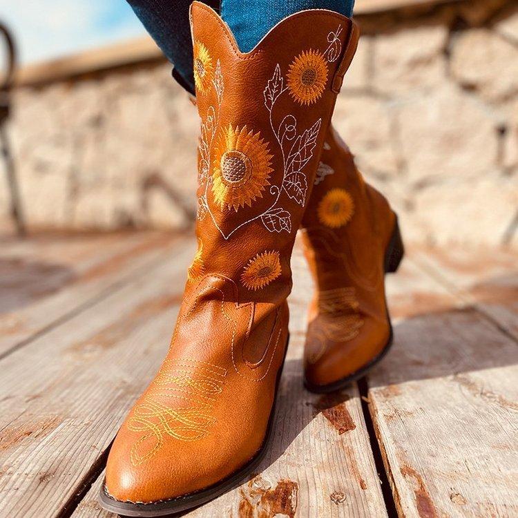Large Size Fashion Women's Boots In Autumn and Winter Martin Boots Thick Heel