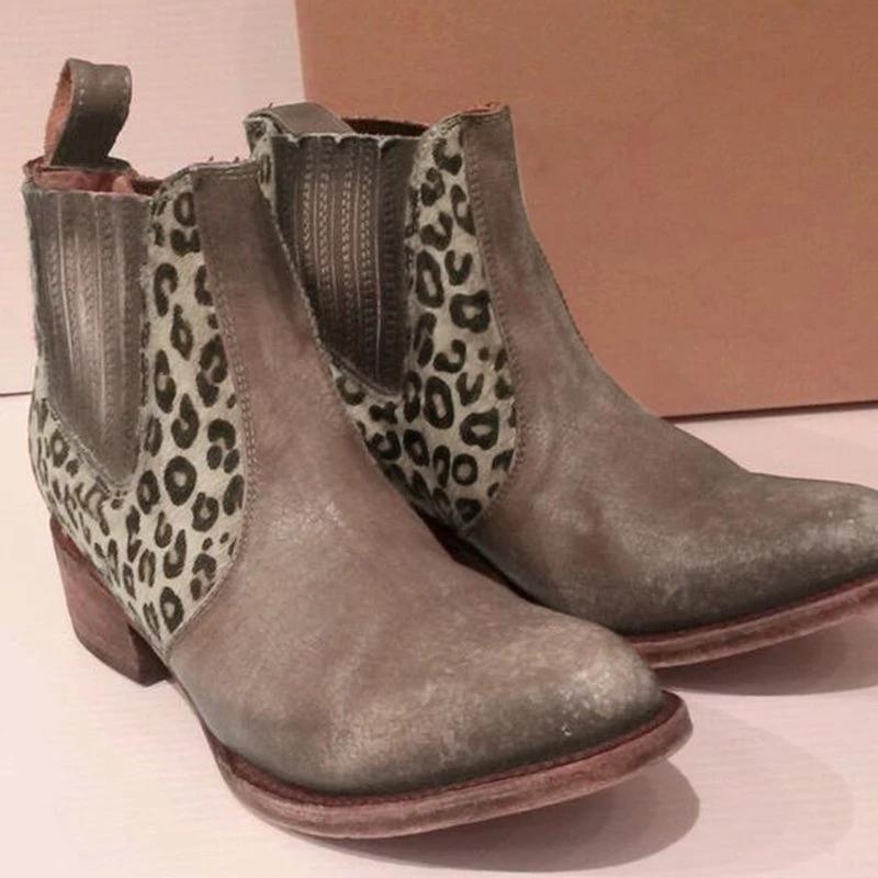 Fashion Mid-Calf Block Heel Boots