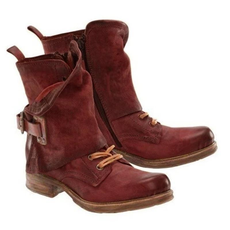 Casual Flat Heel Outdoor Boots