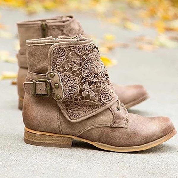 Women's Casual Lace Ankle Boots