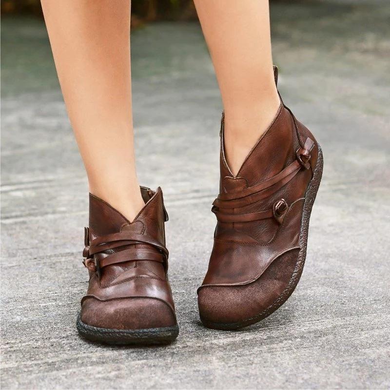 Flat Heel Casual Women Boots