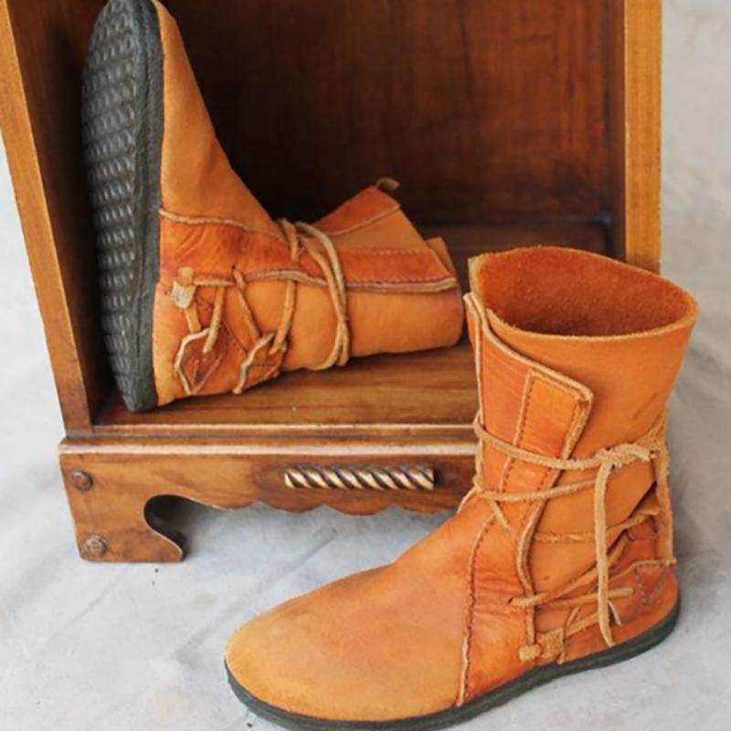 Fall Flat Heel Casual Boots