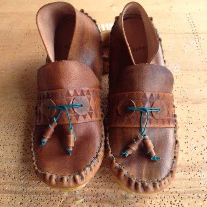 Soft Flat Ankle Boho Boots