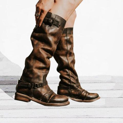 Women Vintage Plus Size Booties Casual Shoes