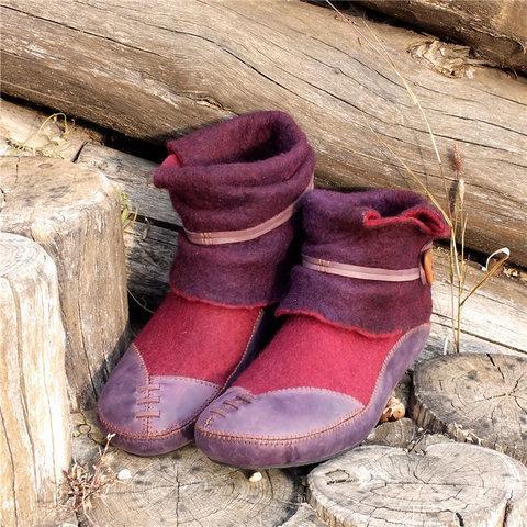 Women Casual Flat Heel Comfy Daily Boots