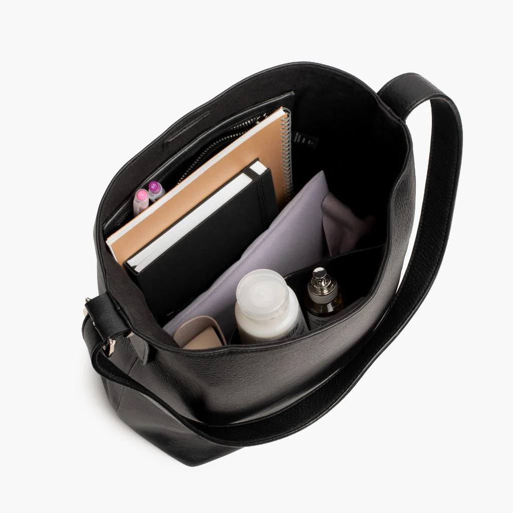 Bucket Bag | Black & Silver