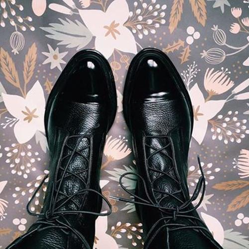 Women Comfy Lace Up Wedding Flat Heel Boots