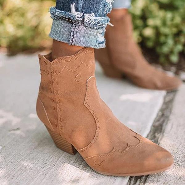 Women's Fashion Rough Edging Ankle Boots
